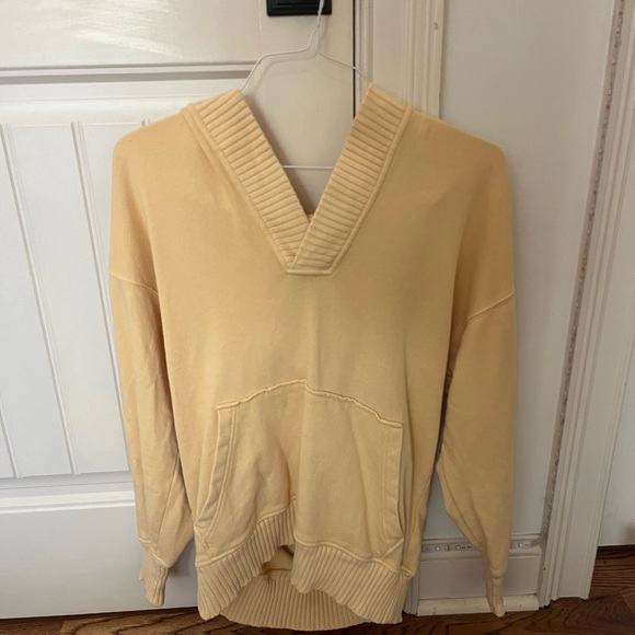 Arie light yellow oversized beach hoodie size XS - Picture 1 of 1